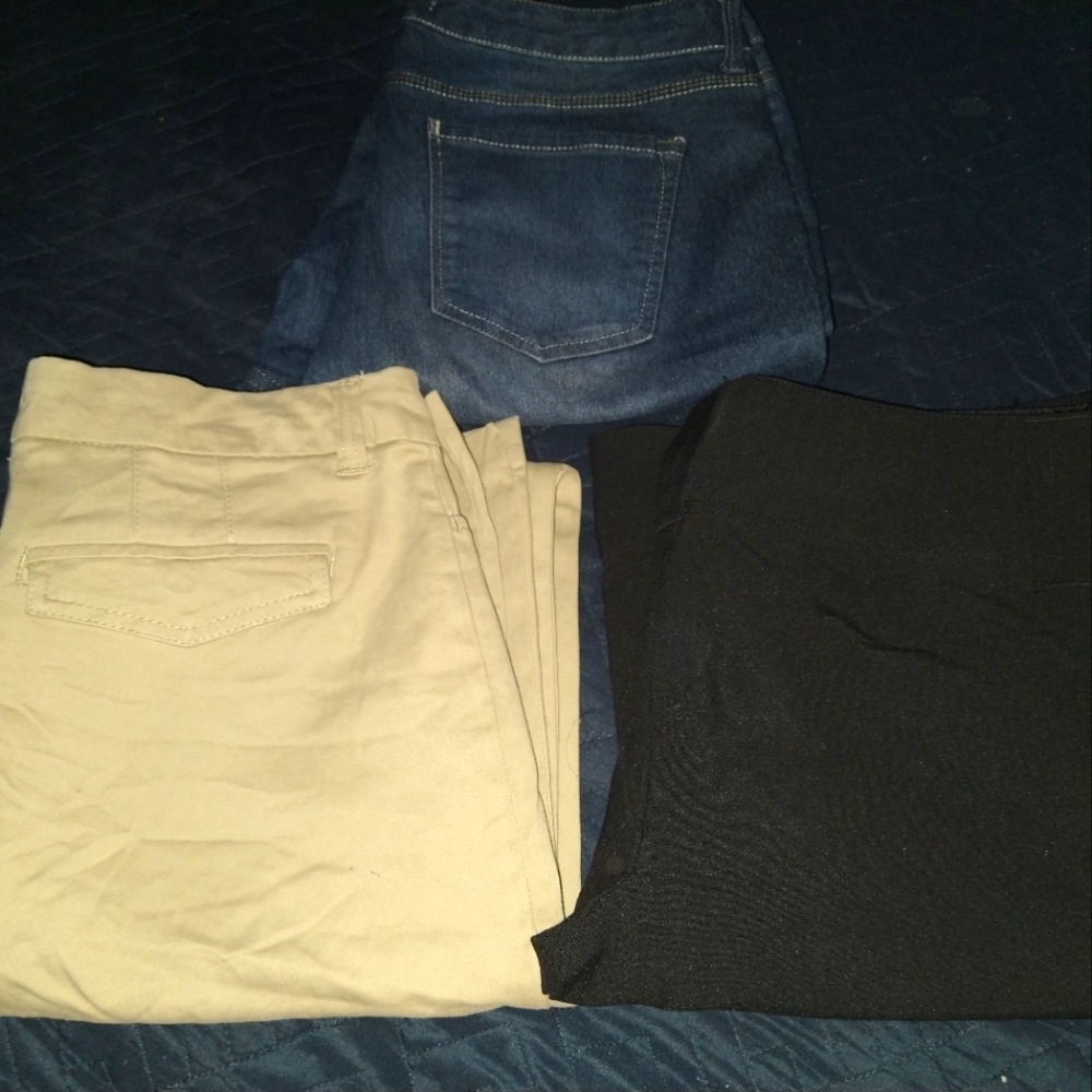 Three pair size 10 pants